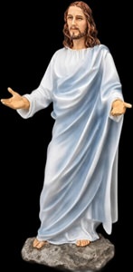 Religiøs skulptur til dekoration af kirkerum eller hjem